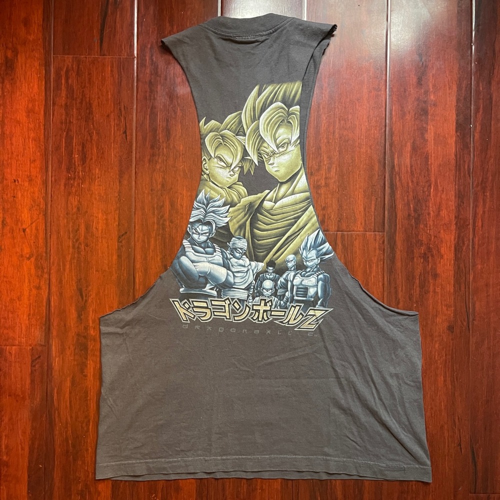 Vintage Dragon Ball Z Tank Top Stringer Sleeveless Muscle Tee 1998 Anime Goku L